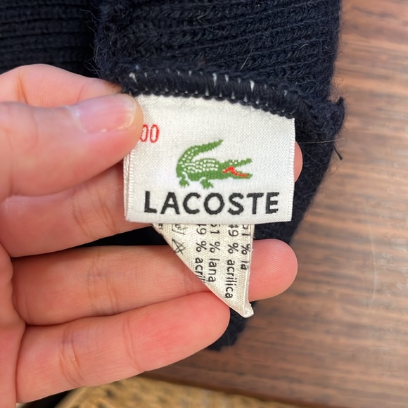 Lacoste Navy Beanie - Picture 3 of 3